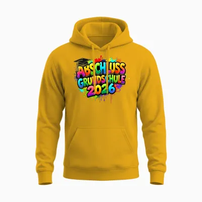 Grundschule Absolvent Abgänger Grundschule Abschluss 2026 Unisex Hoodie - Gold