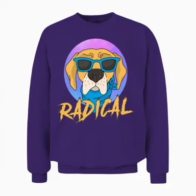 Dog Unisex Sweatshirt - Purple