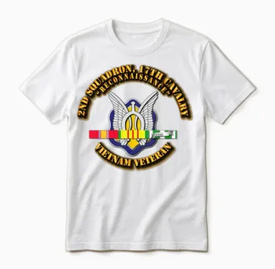 2nd Squadron, 17th Cavalry Unisex T-Shirt - White