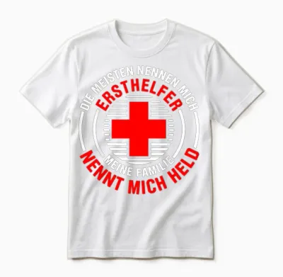 Erste Hilfe Für Ersthelfer Rettungssanitäter Sanitäter Unisex T-Shirt - White