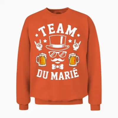 Evg Alcohol Funeral Stag Life Team Groom Unisex Sweatshirt - Orange