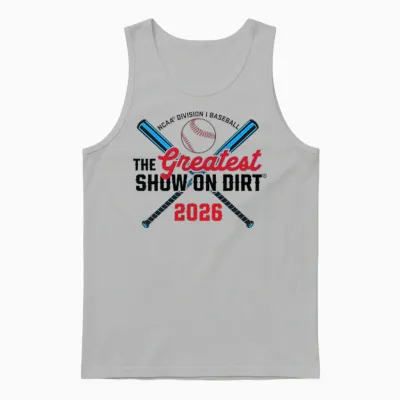 College World Series 2026 64-Team Officially Licensed Unisex Tank Top - Ash
