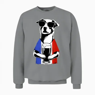 Drapeau France Homme Femme France Unisex Sweatshirt - Sport Grey