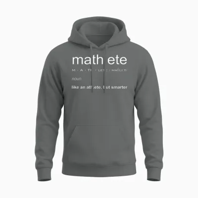 Mathlete Definition Nerd Geek Mathematik Geschenke Lustige Mathematik Unisex Hoodie - Graphite Heather