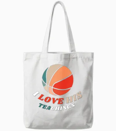 I Love His Teachings Tote Bags - White