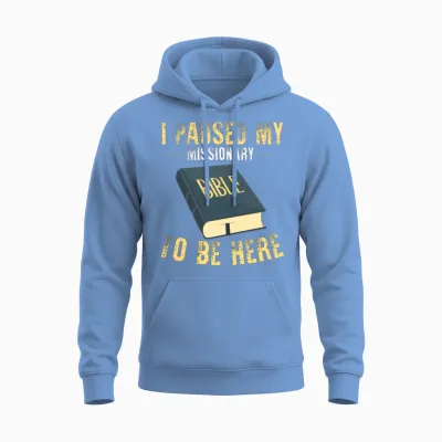 Mormon Lds Missionary Unisex Hoodie - Carolina Blue
