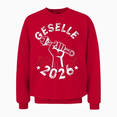 Geselle 2026 Passed Companion Test Unisex Sweatshirt - Red