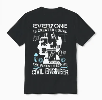 Civil Engineer - the Finese Become Civil Enginee Unisex T-Shirt - Black