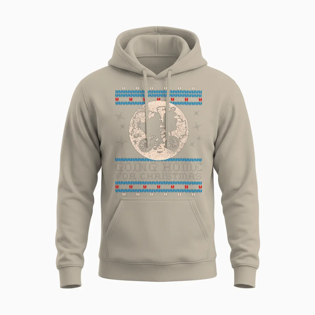 E.t. the Extra-Terrestrial Home for Christmas Unisex Hoodie in Sand