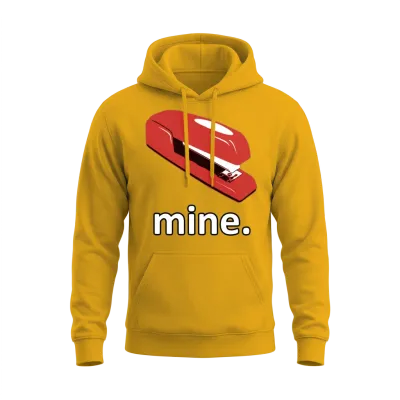 The Office Space Stapler - Mine Unisex Hoodie - Gold