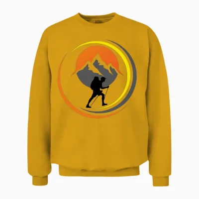 Hiking Unisex Sweatshirt - Gold