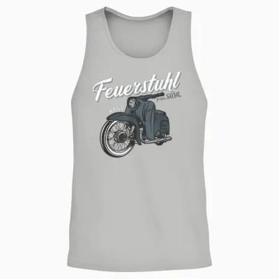 Schwalbe Feuerstuhl Aus Suhl Kr51 Mofa Kulturerbe Fahrer Ddr Unisex Tank Top - Ash