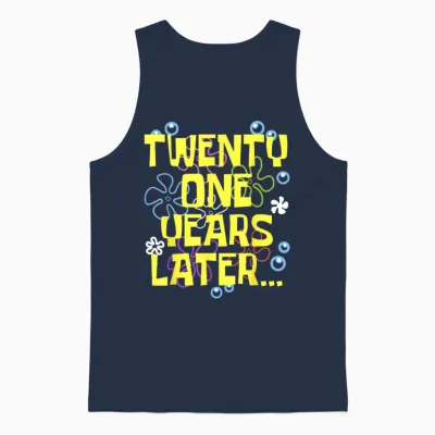 Men Women Twenty One Years Later 21 Year Old Birthday Gifts Unisex Tank Top - Navy