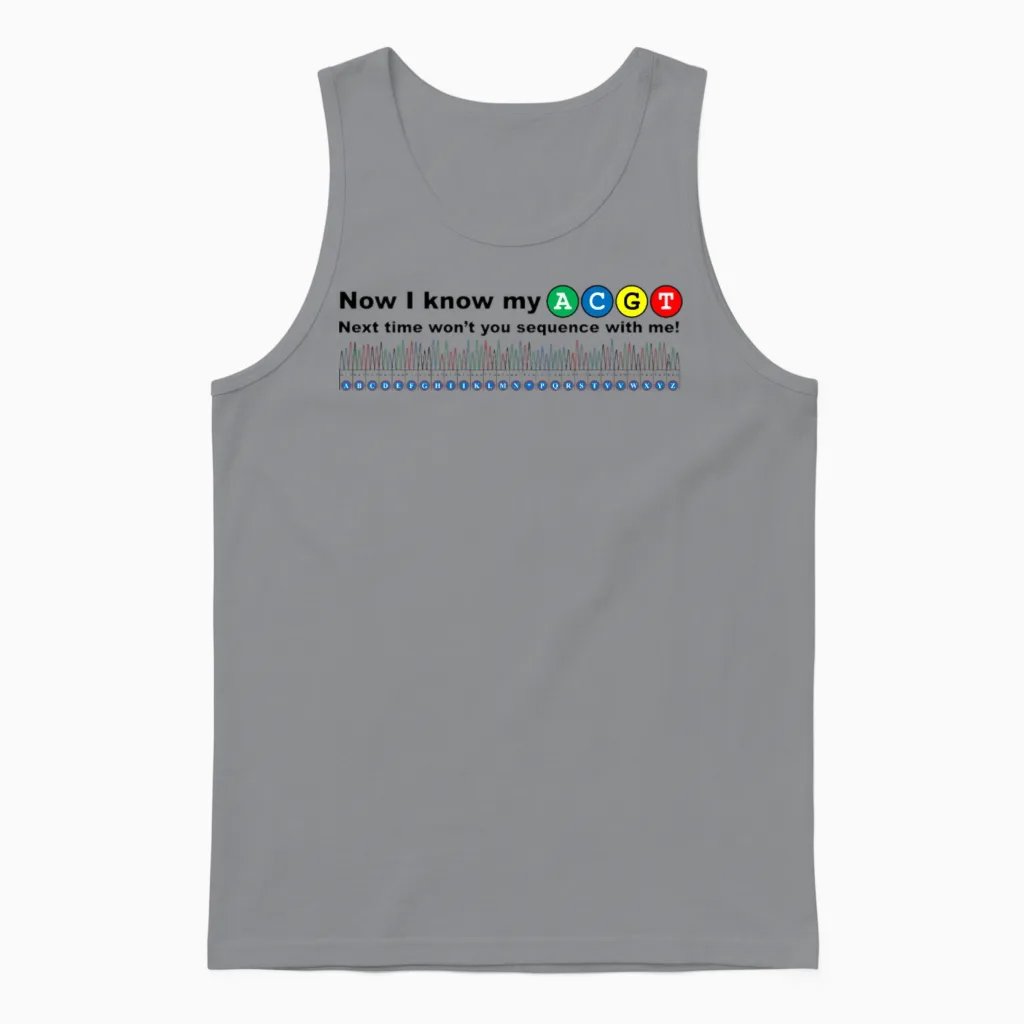 Sangerism - Now I Know My Acgt Unisex Tank Top in Sport Grey