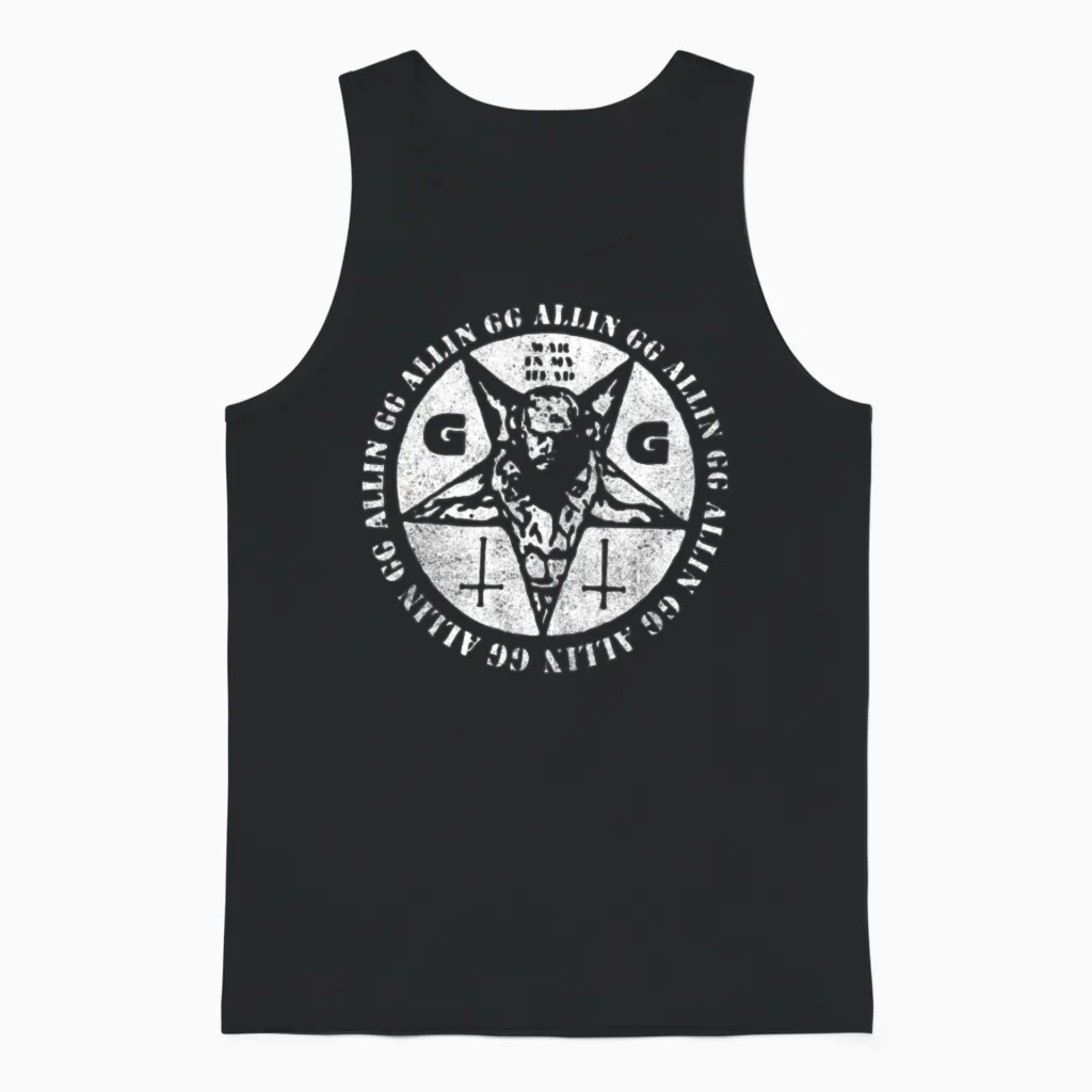 Gg Allin Unisex Tank Top in Black