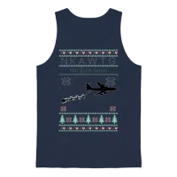 Kc-135 Nkawtg Not Even Santa Unisex Tank Top - Navy – 1