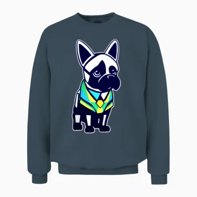 Funny Dog Unisex Sweatshirt - Dark Heather