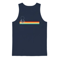 Jellyfish Retro Unisex Tank Top - Navy – 1