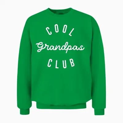 Herren Cool Grandpas Club, Vatertag Best Cool Grandpa Unisex Sweatshirt - Irish Green