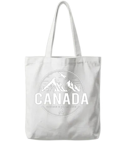 Canada Camping and Hiking Tote Bags - White