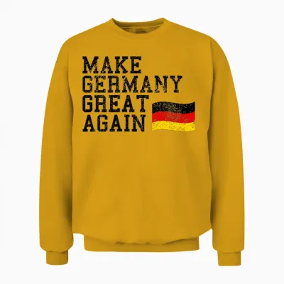 Vintage Make Germany Great Again Deutschland Heimat Geschenk Unisex Sweatshirt - Gold
