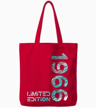 60. Geburtstag Limited Edition Jahrgang 1966 Mann Frau Tote Bags - Red