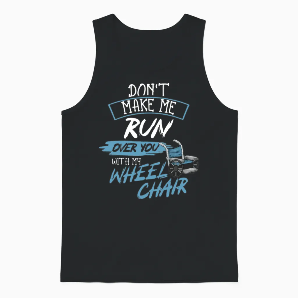 Wheelchair Handicap Unisex Tank Top in Black