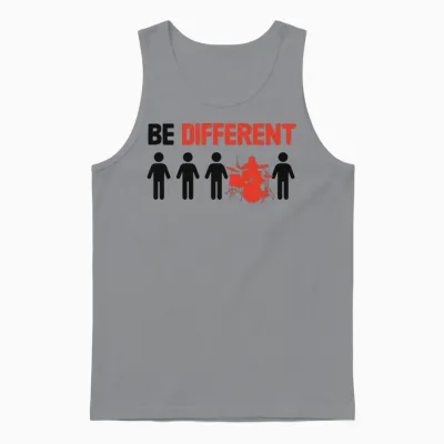 Be Different Funny Drummer Unisex Tank Top - Sport Grey