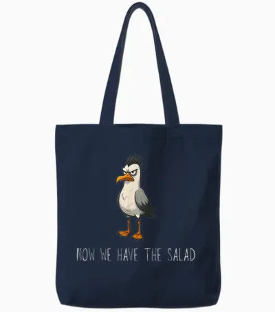 "jetzt Haben Wir Den Salat Lustig Fun Now We Have the Salad Tote Bags - Navy