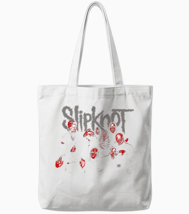 Slipknot Offizieller We Are Not Your Kind, Roter Titel Tote Bags in White