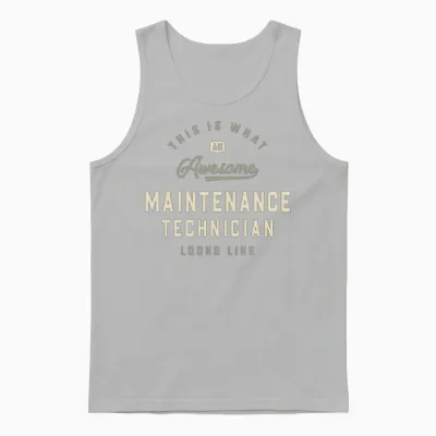 Awesome Maintenance Technician Unisex Tank Top - Ash