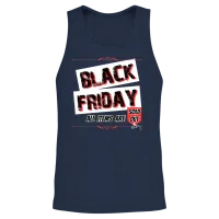 Funny Black Friday Sold Out Unisex Tank Top - Navy – 2