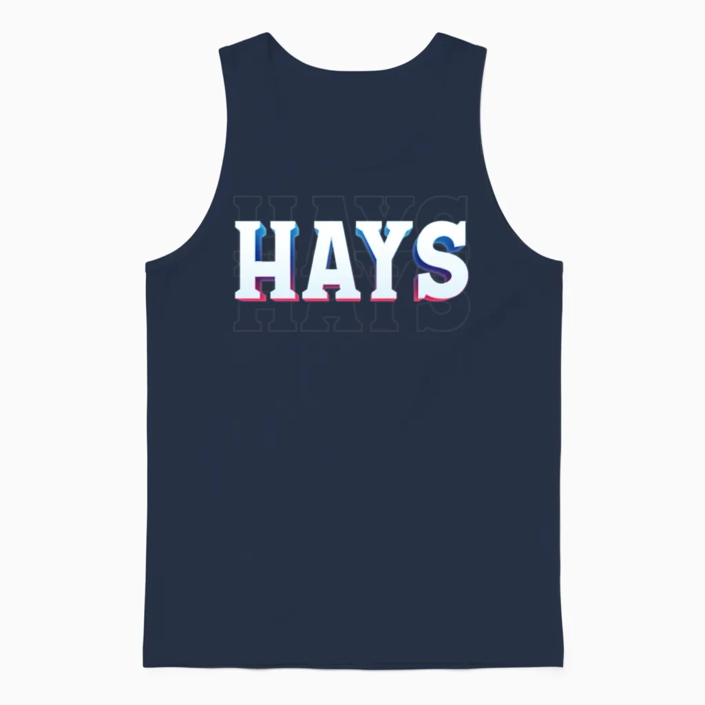 Retro - Hays Unisex Tank Top in Navy