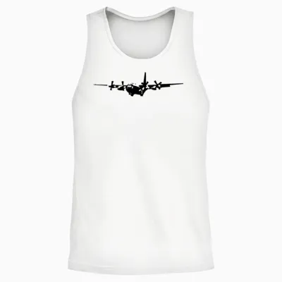 C-130 Hercules Unisex Tank Top - White