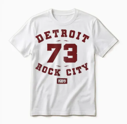 Kiss - Detroit Rock City 1973 Unisex T-Shirt in White