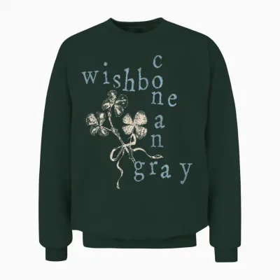 Mots Croisés Officiels Conan Gray Wishbone Unisex Sweatshirt - Forest