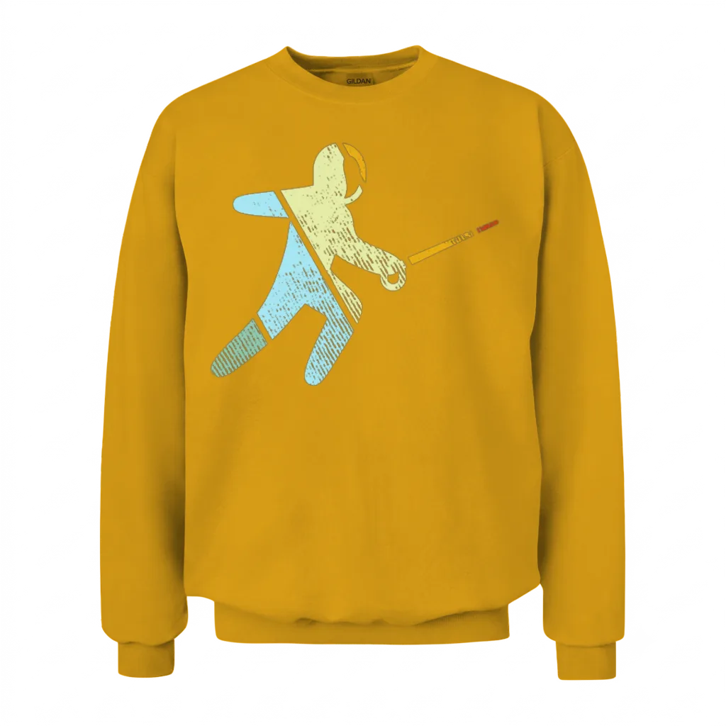 Fencing Retro Unisex Sweatshirt - Gold