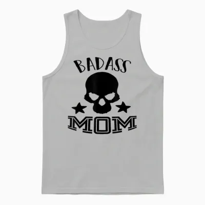 Badass Mom Unisex Tank Top - Ash