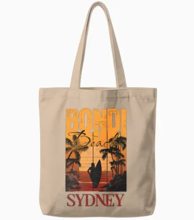 Bondi Beach Tote Bags - Natural