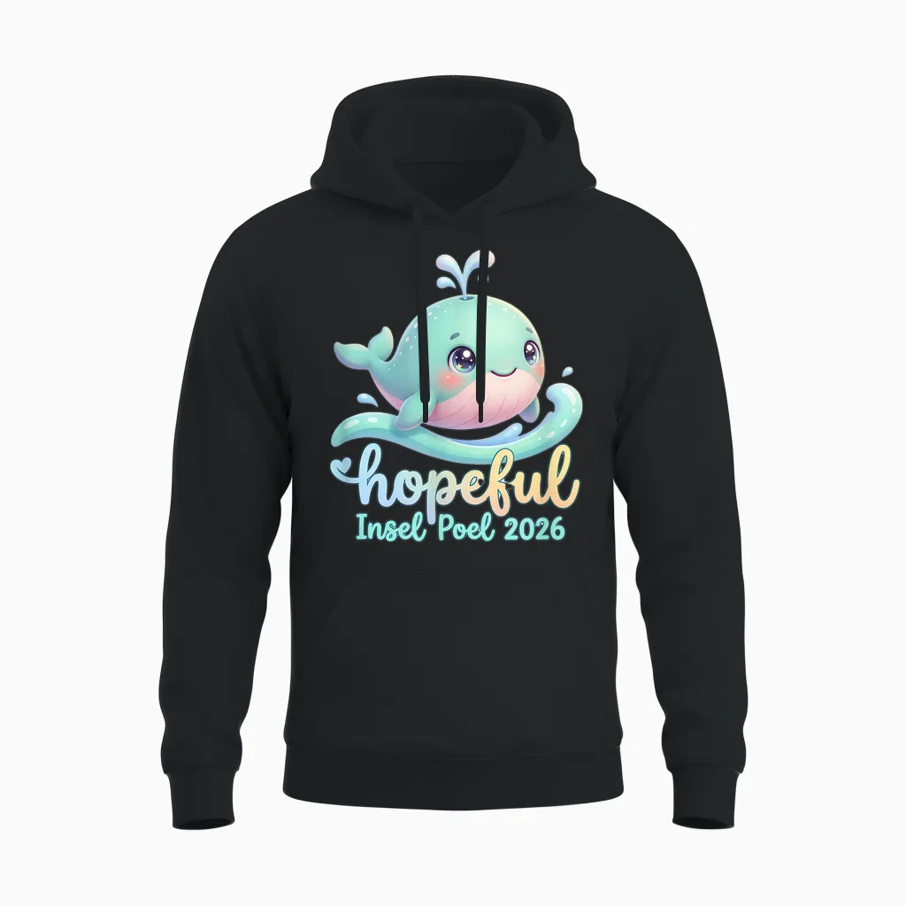 Hope Buckelwal Wal Timmy, Insel Poel 2026 Rettung Unisex Hoodie in Black