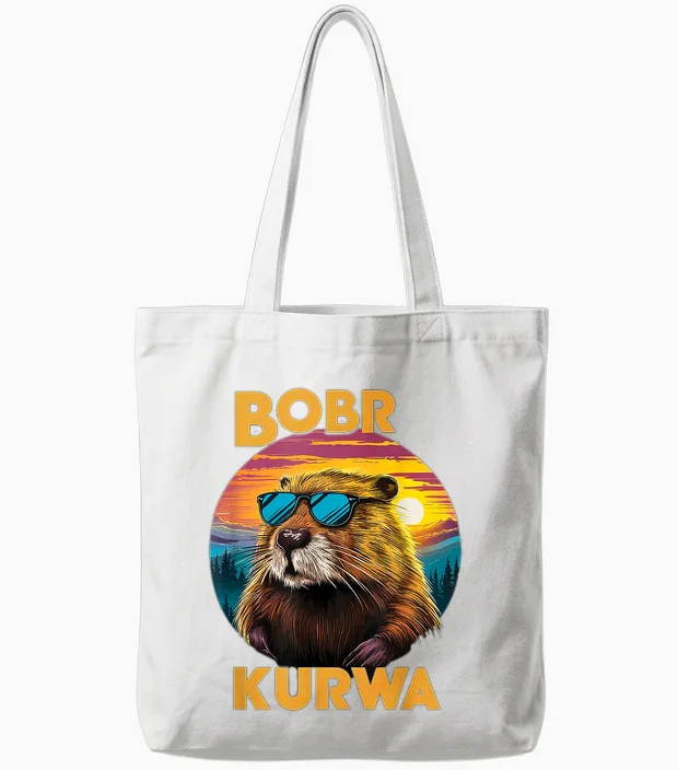 Bobr Kurwa Lustiger Biber Meme Bóbr Bober Kurwa Tote Bags in White