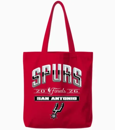 Nba 2026 Finals San Antonio Spurs Final Push Tote Bags - Red