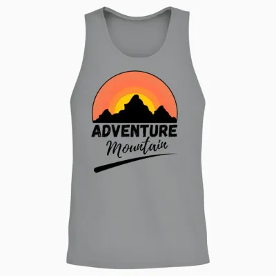 Adventure Has No Limit Hiking Mountains Unisex Tank Top - Sport Grey