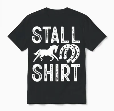 Stable Shirt Riding Horse Animal Horse Holder Women's T-Shirt, Black Unisex T-Shirt - Black