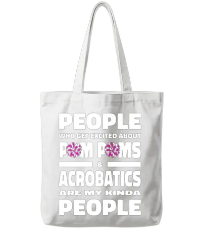 Cheerleading Cheerleader Funny Tote Bags - White