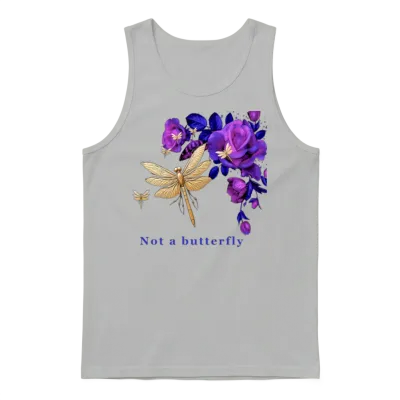 Not a Butterfly Unisex Tank Top - Ash
