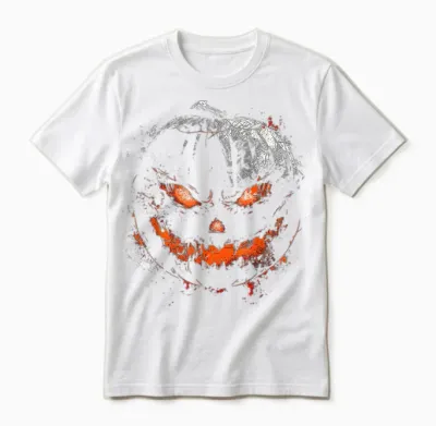 Kürbis Kostüm Halloween Gruselkunst Kürbis Unisex T-Shirt - White