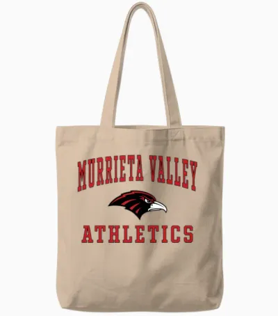 Murrieta Valley High School Nighthawks C6 Tote Bags - Natural