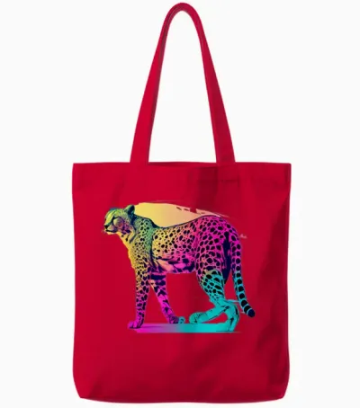 Guépard Tote Bags - Red