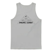 Pacific Coast Motorcycle Triangle Unisex Tank Top - Ash – 1